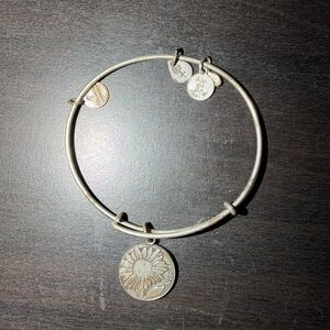 Alex and ani Silver sunflower niece Charm Bracelet